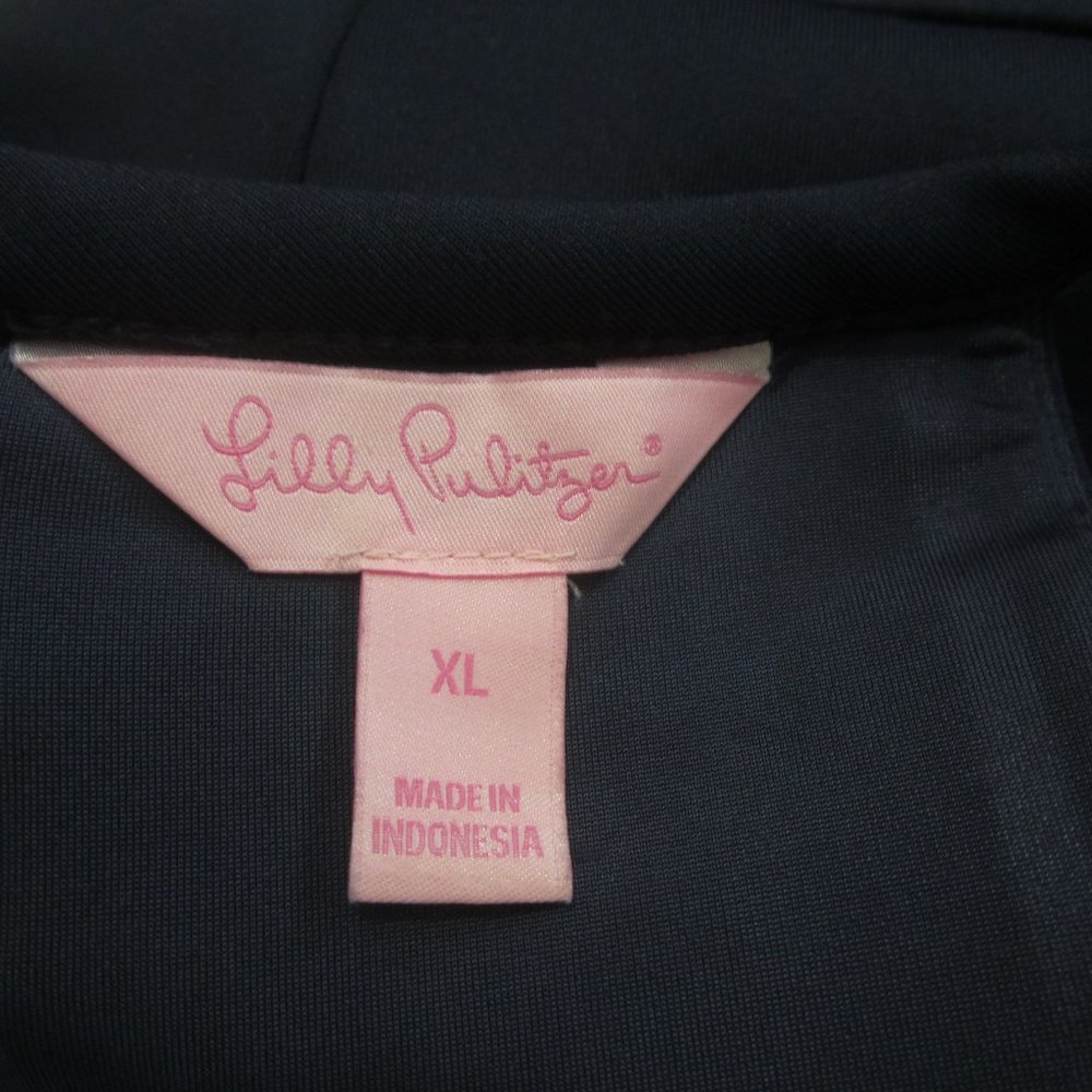 Lilly Pulitzer Aurelie Navy Scuba Dress XL New - Picture 6 of 6